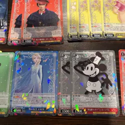 Weiss Schwarz CCG TCG Disney 100 Card Lot With R Foil Japanese Star Wars Cards - Image 3