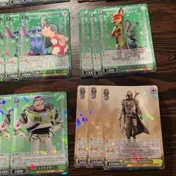 Weiss Schwarz CCG TCG Disney 100 Card Lot With R Foil Japanese Star Wars Cards - Image 5