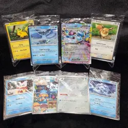 Pokemon 2025 Holiday Calendar Sealed Promos - Complete 8 Card Set Stamped - Image 1