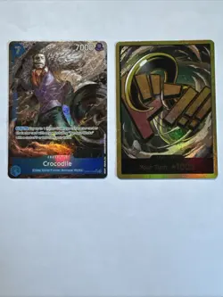 One Piece TCG (Crocodile) (Gold) Don Card326) Premium Booster + Op09-46 Alt Art - Image 1