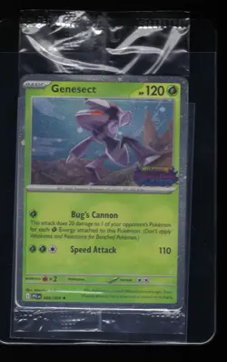 Genesect 008/094 Mega Evolution Phantasmal Flames Best Buy Promo Card Stamped - Image 1
