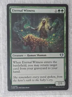 MTG Eternal Witness - Commander Masters #286 Magic Gathering Card U NM - Image 4
