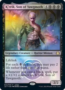 K'rrik, Son of Yawgmoth -Foil Light Play MTG Promos: Judge - Image 1