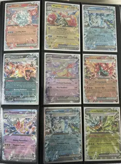 Pokemon TCG 9 Card Lot EX Holo Rare CHARIZARD SLOWKING OGERPON WUGTRIO NM/M - Image 1