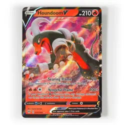 Pokemon - Houndoom V - 021/189 - SWSH Darkness Ablaze - Half Art Card - Image 1