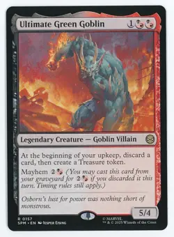 Ultimate Green Goblin #0157 MTG Marvel's Spider-Man Magic The Gathering - Image 1