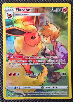 Pokemon Card - Flareon - SWSH Brilliant Stars - Holo - TG01/TG30 - MP - Image 1