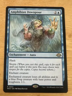 MTG Magic 1x Amphibian Downpour (M/NM) Modern Horizon 3 - Image 1