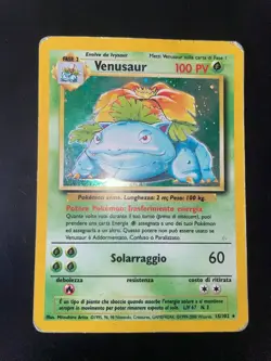 Carta Pokemon Venusaur 15/102 Set Base Holo ITA Condizione POOR - Image 1