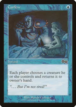 4x Curfew - LP - Urza's Saga Block - SPARROW MAGIC mtg - Image 1