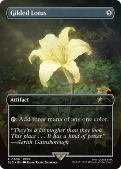 Gilded Lotus (Rainbow Foil) (909) Sealed Final Fantasy Secret Lair MtG Magic J&R - Image 3