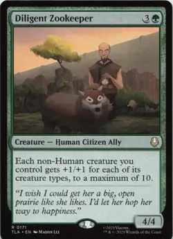 Diligent Zookeeper R Avatar: The Last Airbender 171 NM MTG - Image 1