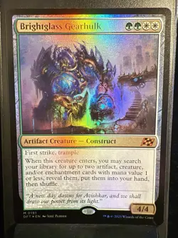 Brightglass Gearhulk - Foil - NM - 191 - Aetherdrift - Image 1