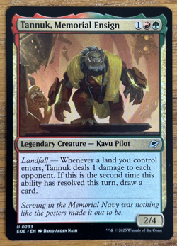 MTG Edge of Eternities, Tannuk, Memorial Ensign - Image 1