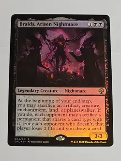 Braids, Arisen Nightmare 084/281 Foil Dominaria United DMU MTG - Image 1