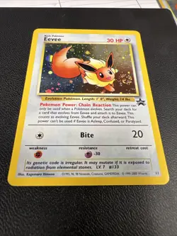 Eevee #11 Promo Black Star Vintage Pokemon Card WOTC Lp - Image 4