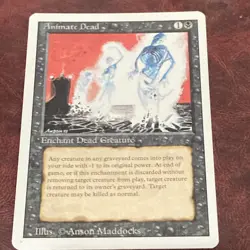 MTG Animate Dead Magic The Gathering - revised and euc - Image 1