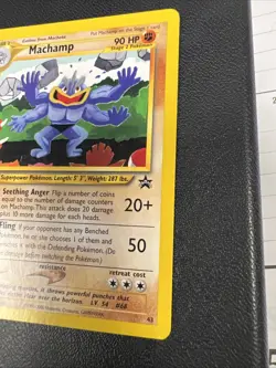 2002 Promos - Wizards Black Star Machamp Stage 2/Promo #43 - Image 4