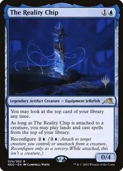 The Reality Chip - Foil Promo Kamigawa: Neon Dynasty LP MTG - Image 1