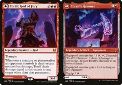 1x Toralf, God of Fury // Toralf's Hammer NM Eng MTG - Kaldheim - Image 1
