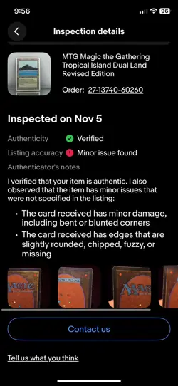 MTG Magic the Gathering Tropical Island Dual Land Revised Edition - Image 4
