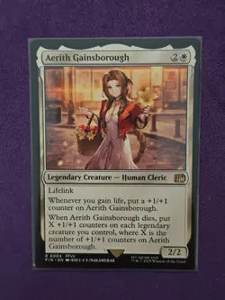 Aerith Gainsborough - Final Fantasy #0004 MTG Magic The Gathering FIN - Image 1