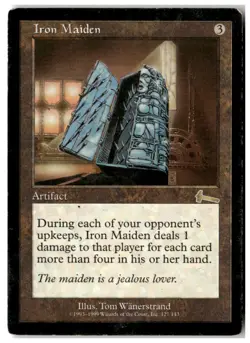 MTG Iron Maiden - Urza's Legacy Heavily Played English - Image 1