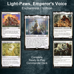 Light-Paws, Emperor's Voice Magic Gathering Commander Auras Deck EDH - Image 1