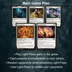 Light-Paws, Emperor's Voice Magic Gathering Commander Auras Deck EDH - Image 2
