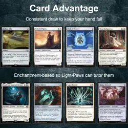 Light-Paws, Emperor's Voice Magic Gathering Commander Auras Deck EDH - Image 4