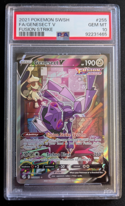 2021 Genesect V #255 (Pokemon SWSH FA Fusion Strike) PSA 10 GEM MT - Pokemon - Image 1
