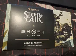 IN HAND Secret Lair x Ghost of Tsushima RAINBOW FOIL PlayStation MTG SEALED - Image 1