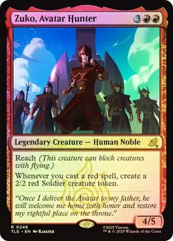 NM Foil Zuko, Avatar Hunter, MTG, Avatar: The Last Airbender, Magic, 246 - Image 1