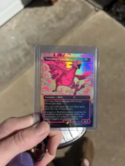 Traveling Chocobo (Borderless) (Neon Ink Pink) Final Fantasy Foil - Image 2