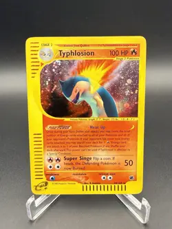 Typhlosion Holo Rare 28/165 Expedition Base Set WOTC Vintage Pokemon HP - Image 1