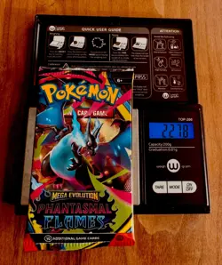 EXTREMELY HEAVY Pokemon Phantasmal Flames - Factory Sealed Booster Pack (22.78g) - Image 1