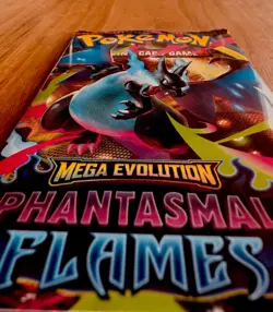 EXTREMELY HEAVY Pokemon Phantasmal Flames - Factory Sealed Booster Pack (22.78g) - Image 3