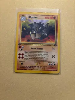 Pokemon TCG Jungle #45/64 Rhydon 1st Edition MP/HP - Image 1