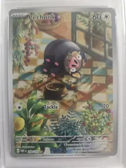 2023 POKEMON OBF EN-OBSIDIAN FLAMES ILLUSTRATION RARE #209 LECHONK PSA 9 - Image 2
