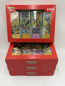 Pokemon TCG Scarlet & Violet 151 Mini Tin 4-Pack Lot of 4 Sam’s Club Sealed - Image 1