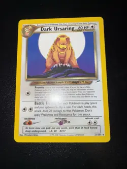 Pokemon TCG - Dark Ursaring 21/105 - Rare Neo Destiny - 2000 NM Unlimited - Image 1