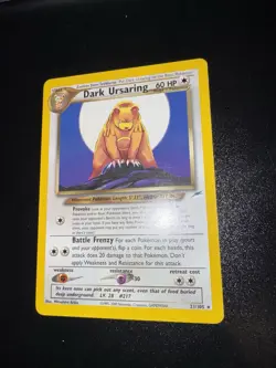 Pokemon TCG - Dark Ursaring 21/105 - Rare Neo Destiny - 2000 NM Unlimited - Image 2