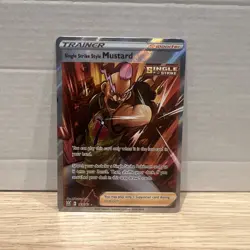 Pokemon Single Strike Style Mustard 163/163 Full Art - SWSH Battle Styles - NM - Image 1