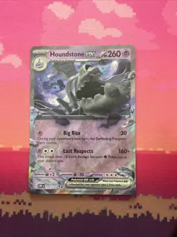 Pokemon Card Houndstone ex 102/197 Double Rare Obsidian Flames Near Mint - Image 1