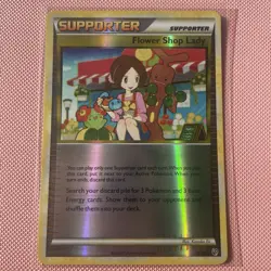 Pokemon TCG Flower Shop Lady Undaunted 74/90 Reverse Holo LP/NM- - Image 1