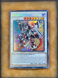 Yugioh Borreload Savage Dragon BLCR-EN083 Secret Rare 1st Ed NM - Image 1