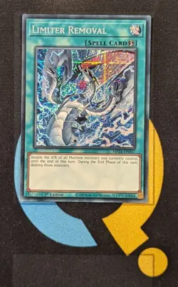 MP24-EN057 Limiter Removal Prismatic Secret Rare 1st Edition YuGiOh - Image 1