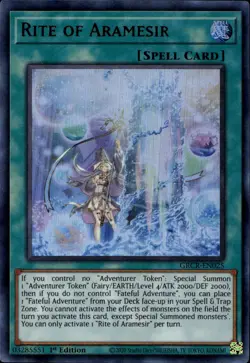 Rite of Aramesir NA 1st Ed Ultra Rare GRCR-EN025 Yu-Gi-Oh! - Image 1