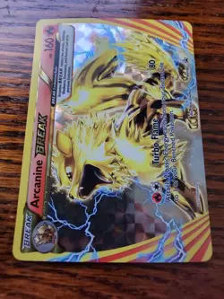 LP! - Arcanine BREAK XY180 Full Art Black Star Promo Pokemon TCG Card - Image 1