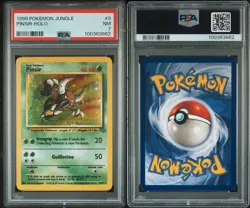 1999 Pokemon Jungle Pinsir-Holo #9 PSA 7 NM - Image 3